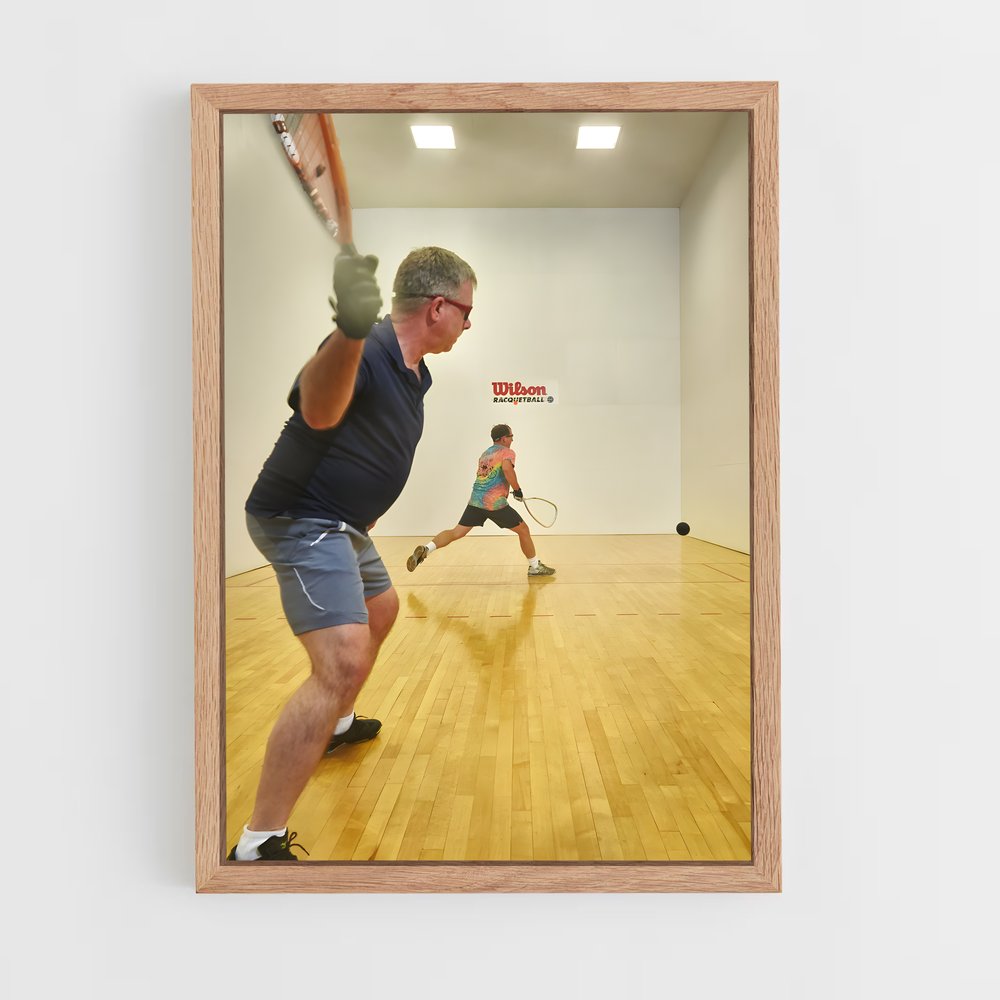 Poster Raquette en Action – affiche Racquetball (vue 4)
